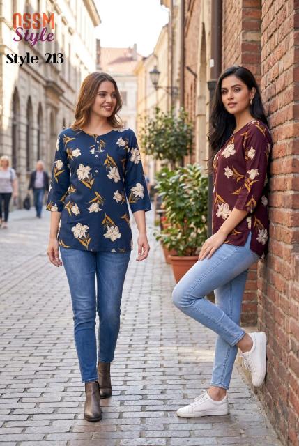 Ossm style 213 short top kurtis wholesale